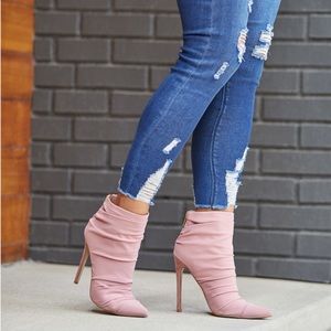 SHOE DAZZLE Pink booties